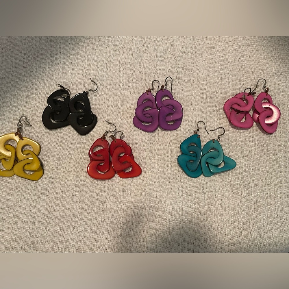 Six (6) pairs of Ecuadorian Rainforest Earrings